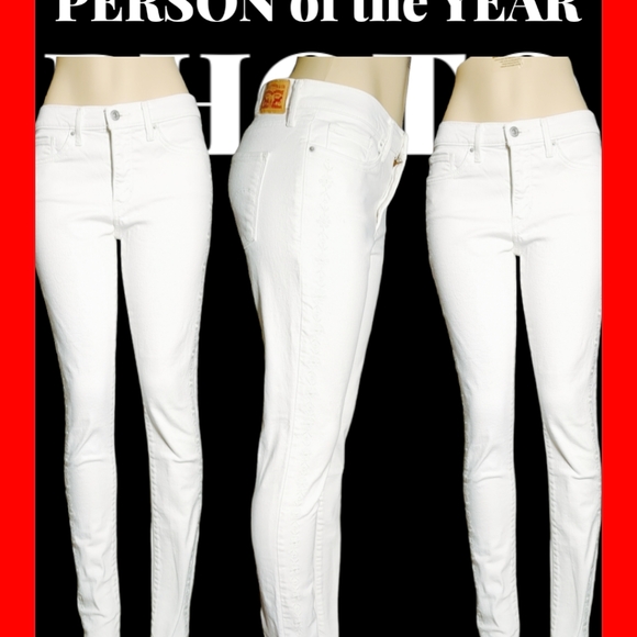 Levi’s Strauss  311 Skinny Filiform Embroidery White Jeans Size 30 - Picture 3 of 16